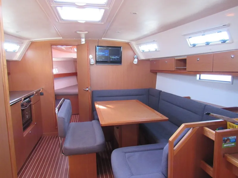 Salon of Orca, a Bavaria Cruiser 40 sailboat at Split, Croatia