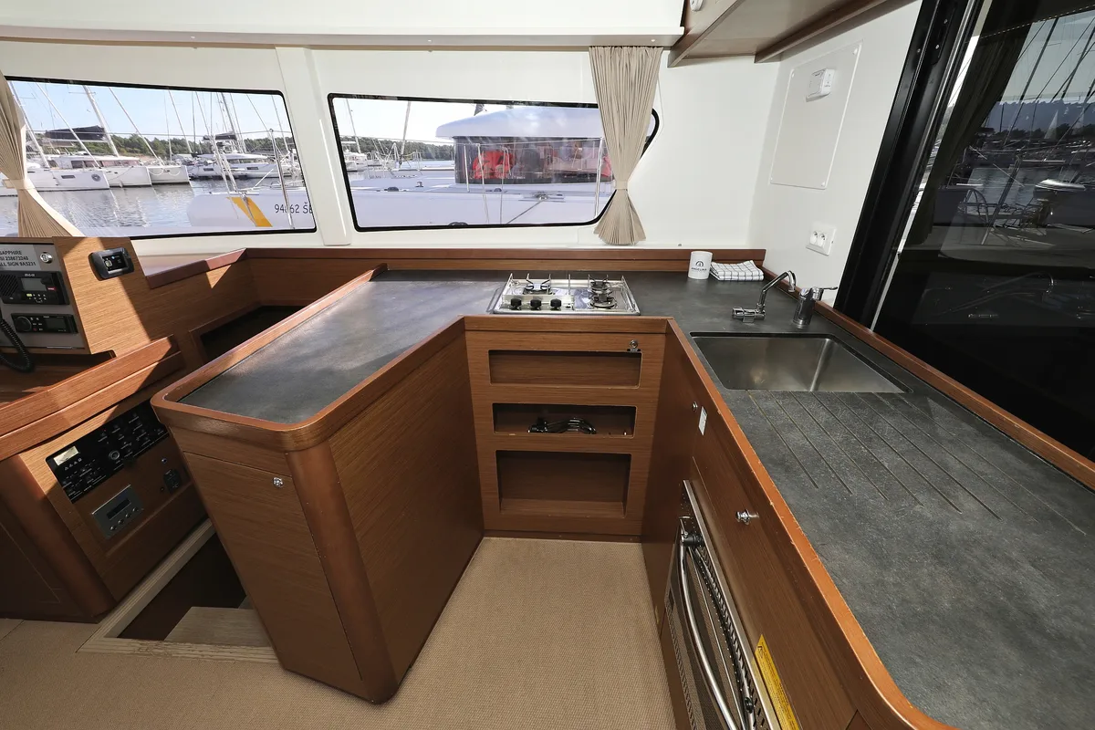 Galley of Sapphire, a Lagoon 42 catamaran at Grad Vodice, Croatia