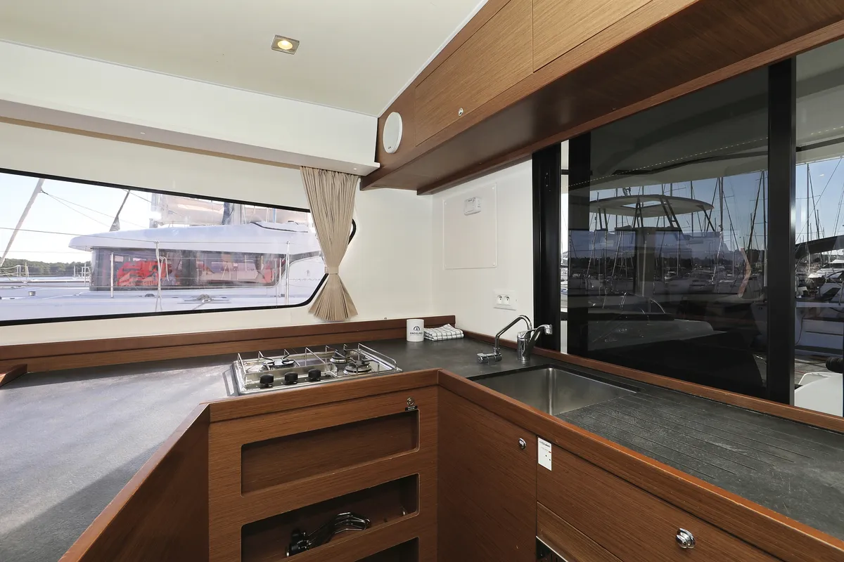Galley of Sapphire, a Lagoon 42 catamaran at Grad Vodice, Croatia