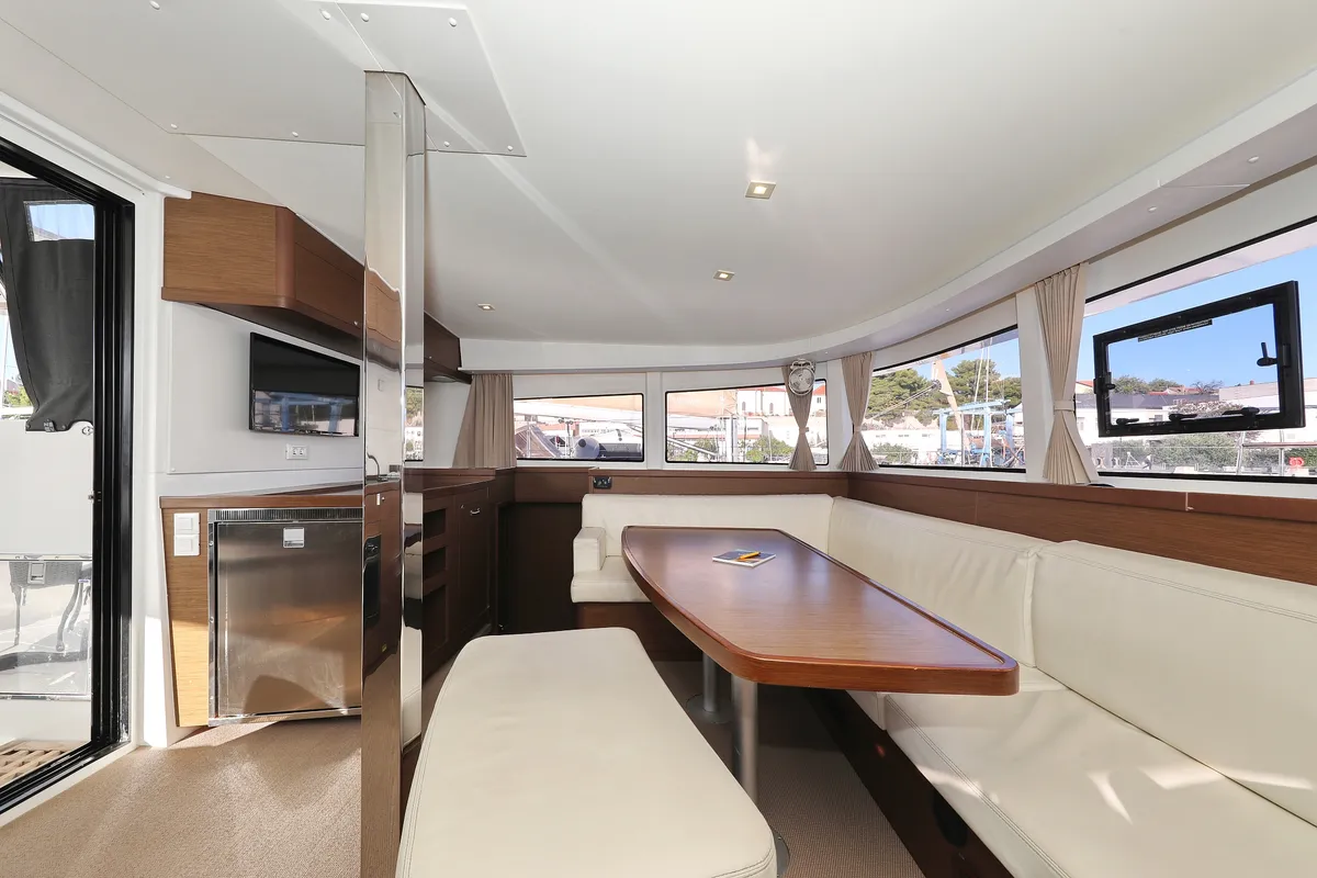 Salon of Sapphire, a Lagoon 42 catamaran at Grad Vodice, Croatia