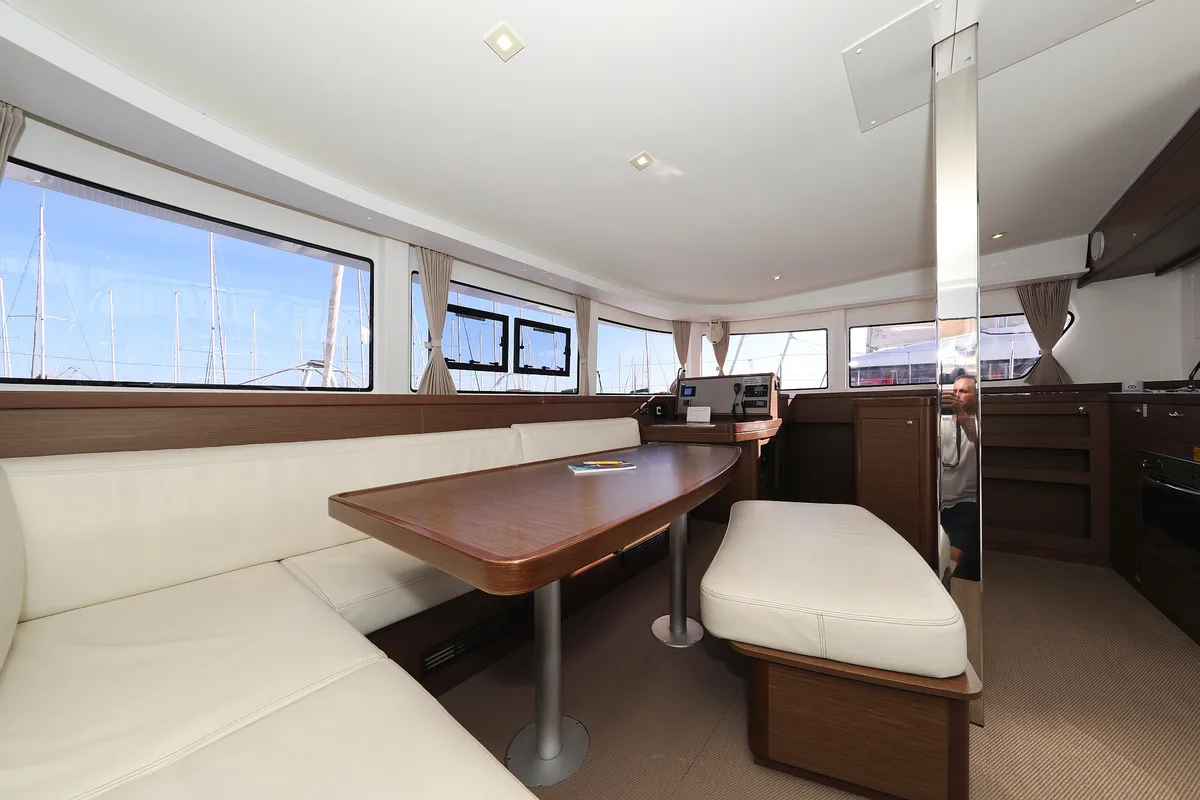 Salon of Sapphire, a Lagoon 42 catamaran at Grad Vodice, Croatia