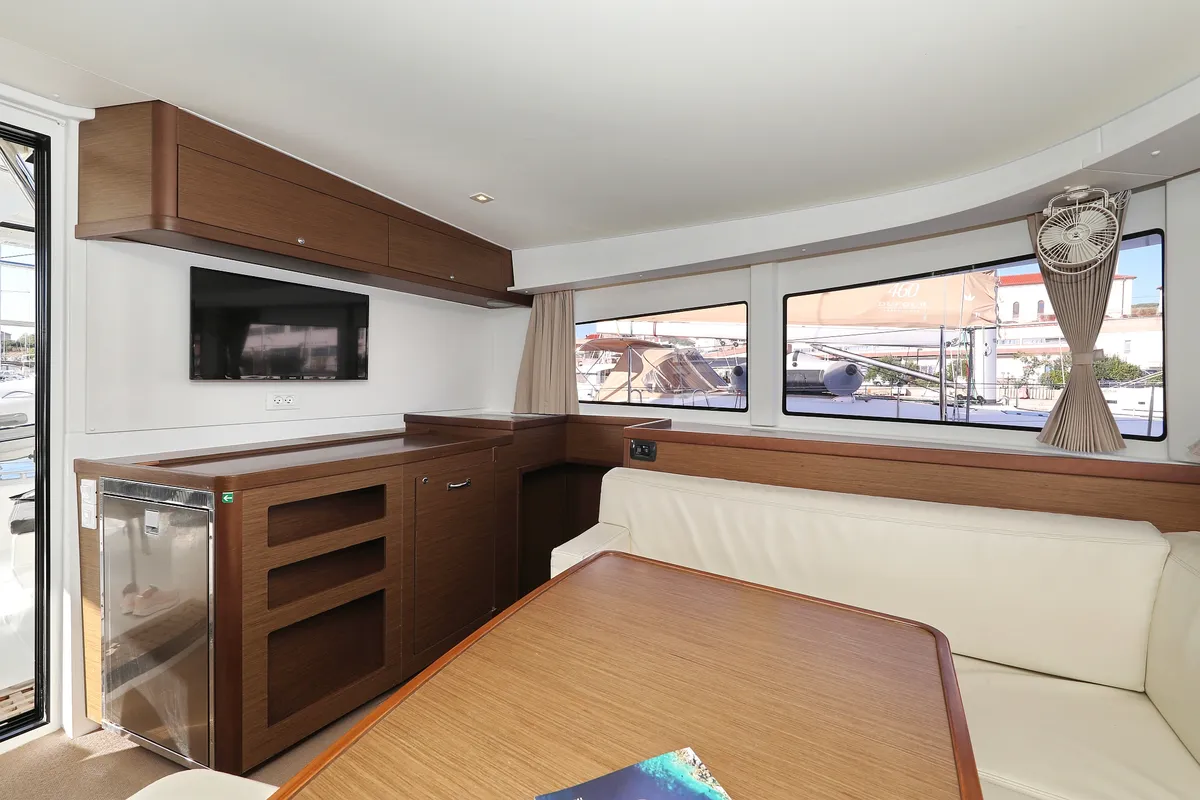 Salon of Sapphire, a Lagoon 42 catamaran at Grad Vodice, Croatia