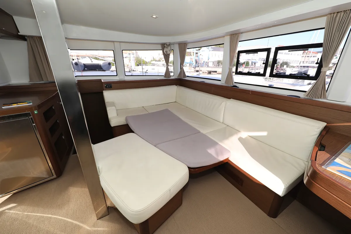 Salon of Sapphire, a Lagoon 42 catamaran at Grad Vodice, Croatia
