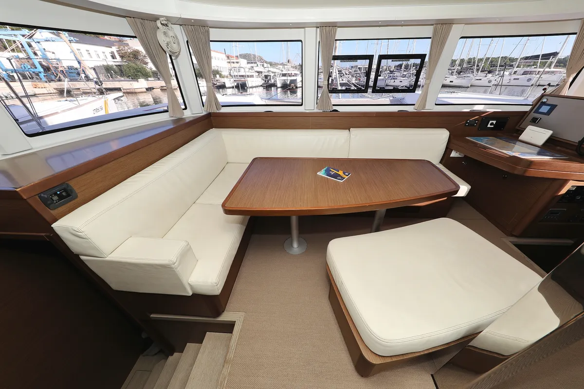 Salon of Sapphire, a Lagoon 42 catamaran at Grad Vodice, Croatia