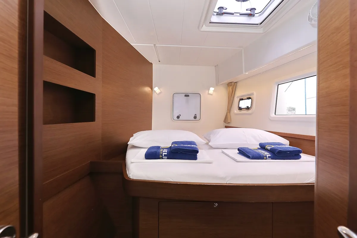 Cabin on Sapphire, a Lagoon 42 catamaran at Grad Vodice, Croatia