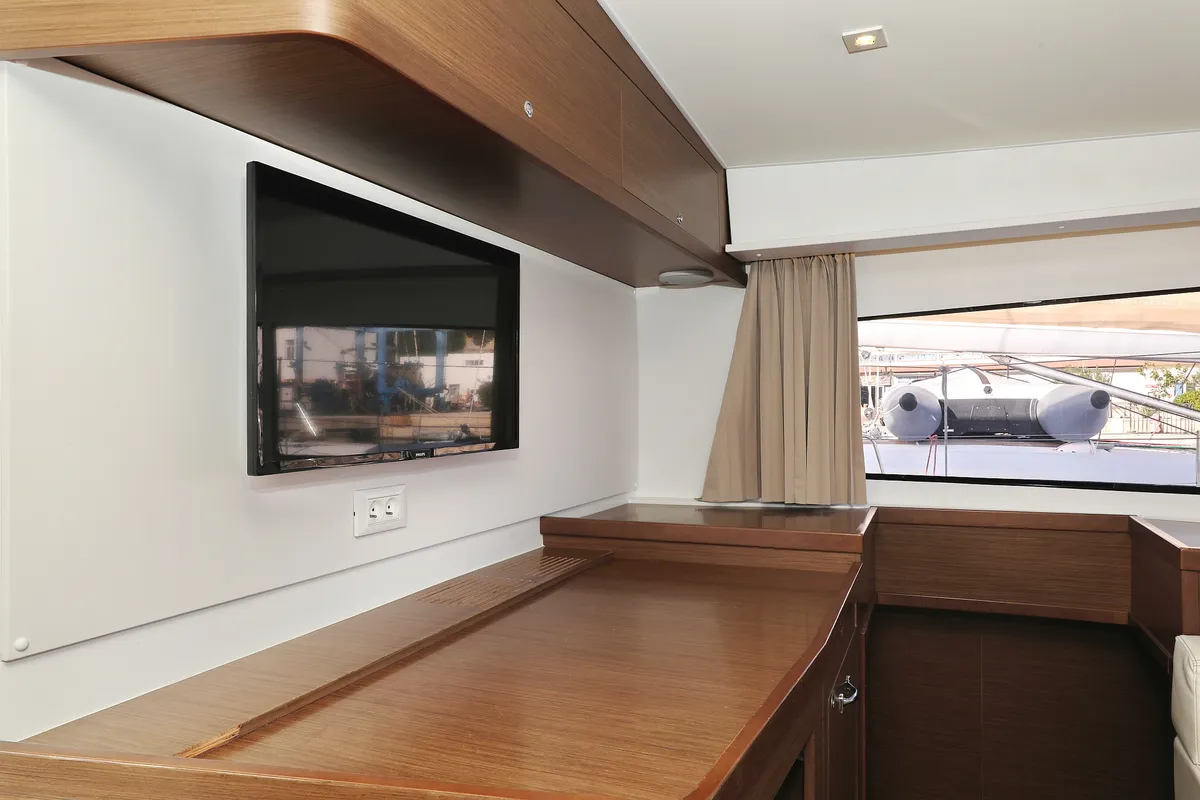 Salon of Sapphire, a Lagoon 42 catamaran at Grad Vodice, Croatia