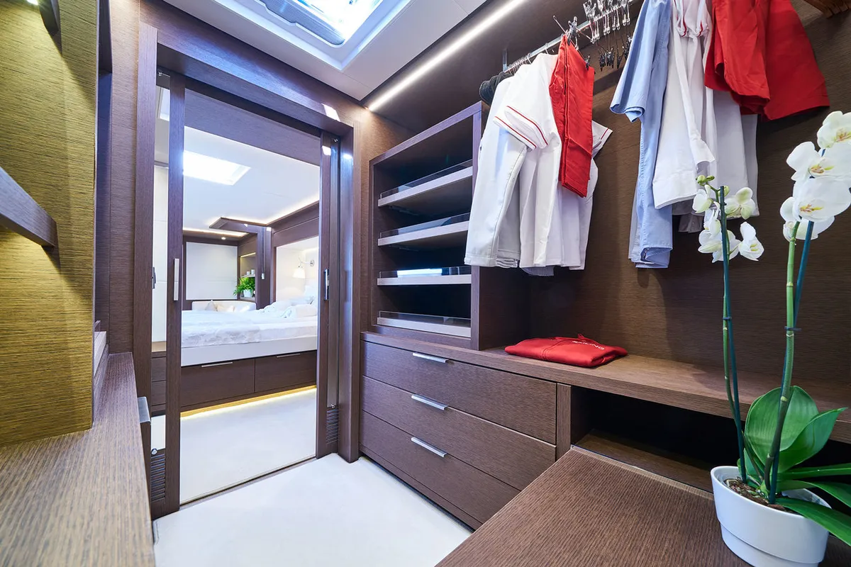 Cabin on Adriatic Dragon, a Lagoon 77 catamaran at Split, Croatia