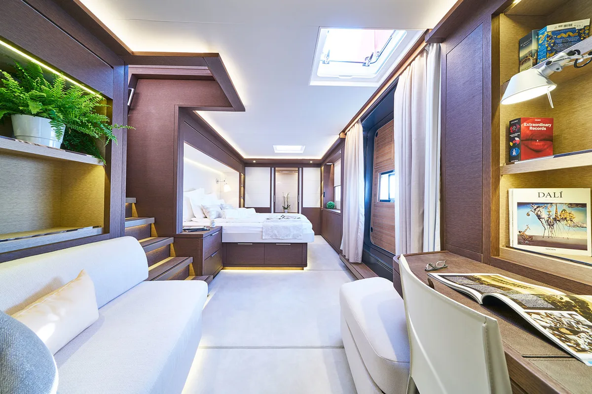 Cabin on Adriatic Dragon, a Lagoon 77 catamaran at Split, Croatia