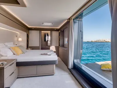 Cabin on Adriatic Dragon, a Lagoon 77 catamaran at Split, Croatia