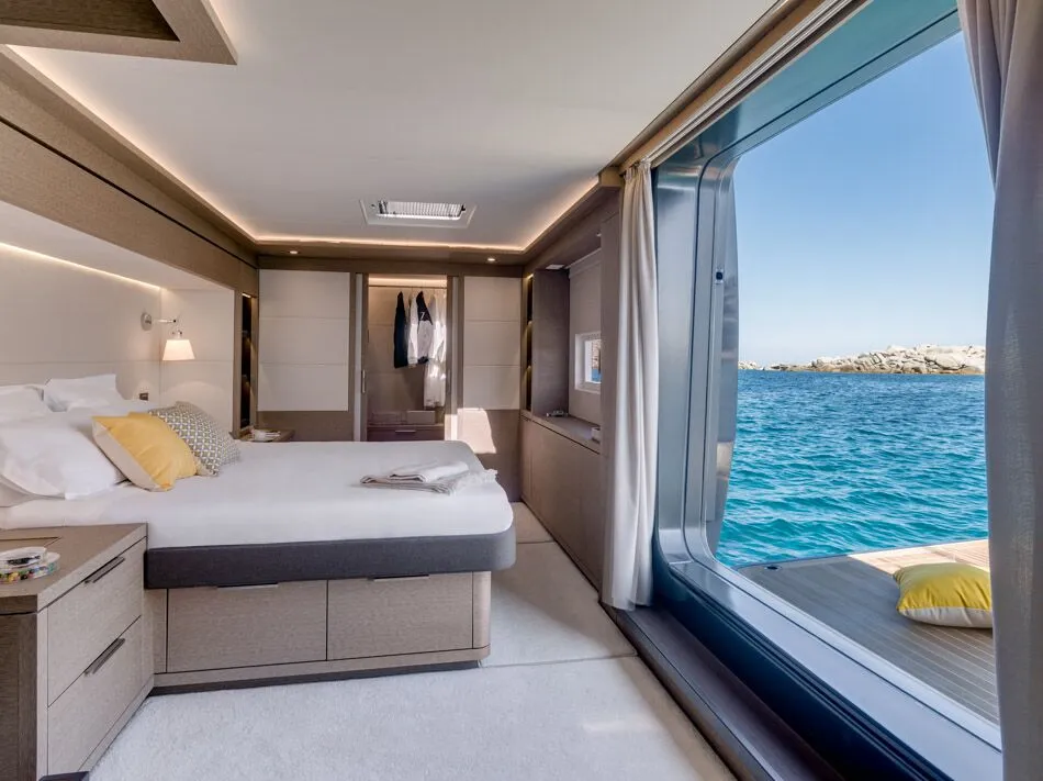 Cabin on Adriatic Dragon, a Lagoon 77 catamaran at Split, Croatia