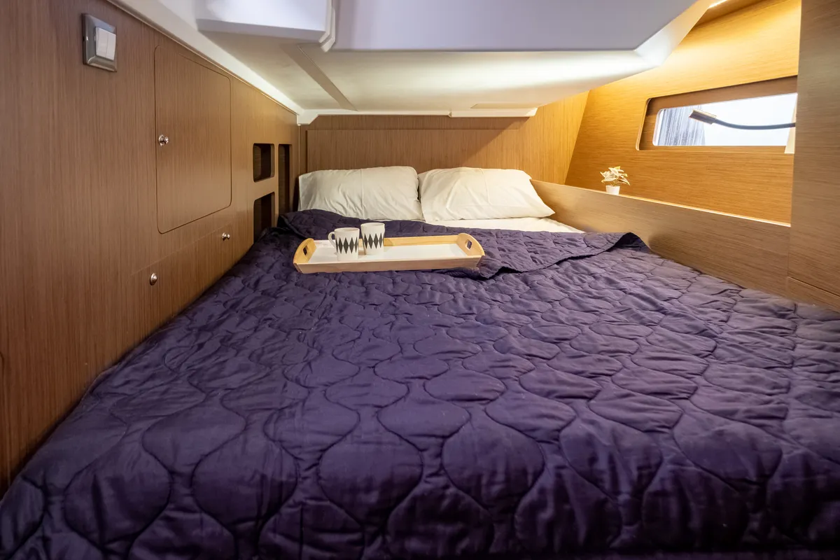 Cabin on July, a Beneteau Oceanis 46.1 sailboat at Municipal Unit of Lefkada, Greece