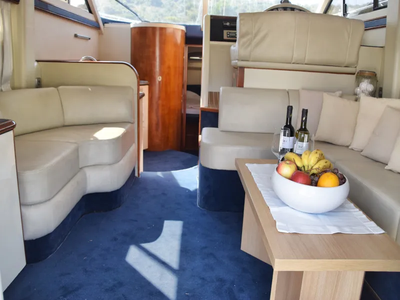 Salon of Julia, a Fairline Boats Fairlane Phantom 40 motorboat at Primošten, Croatia