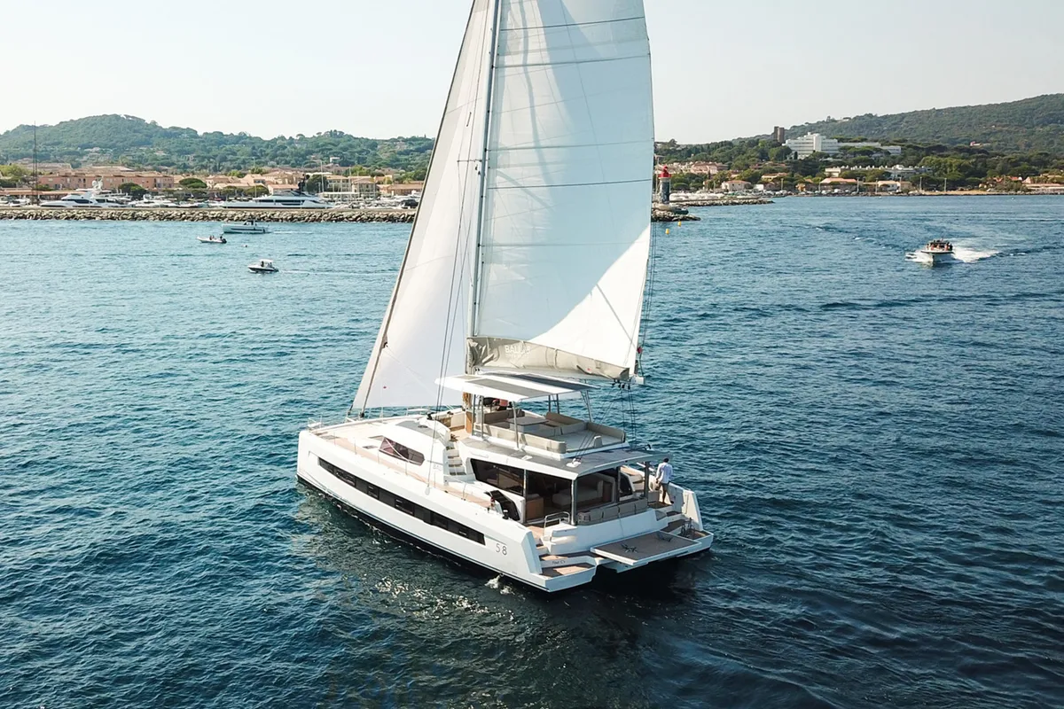 Four C'S, a Bali 5.8 - 5 + 2 cab. catamaran at Cogolin, France