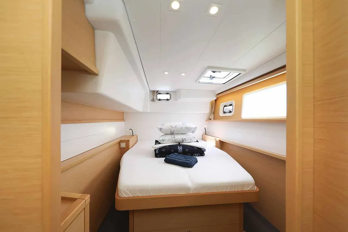 Cabin on Sunce, a Lagoon 450 F catamaran at Grad Pula, Croatia