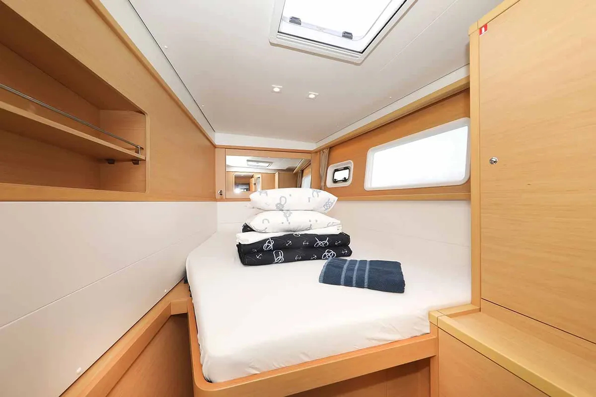 Cabin on Sunce, a Lagoon 450 F catamaran at Grad Pula, Croatia