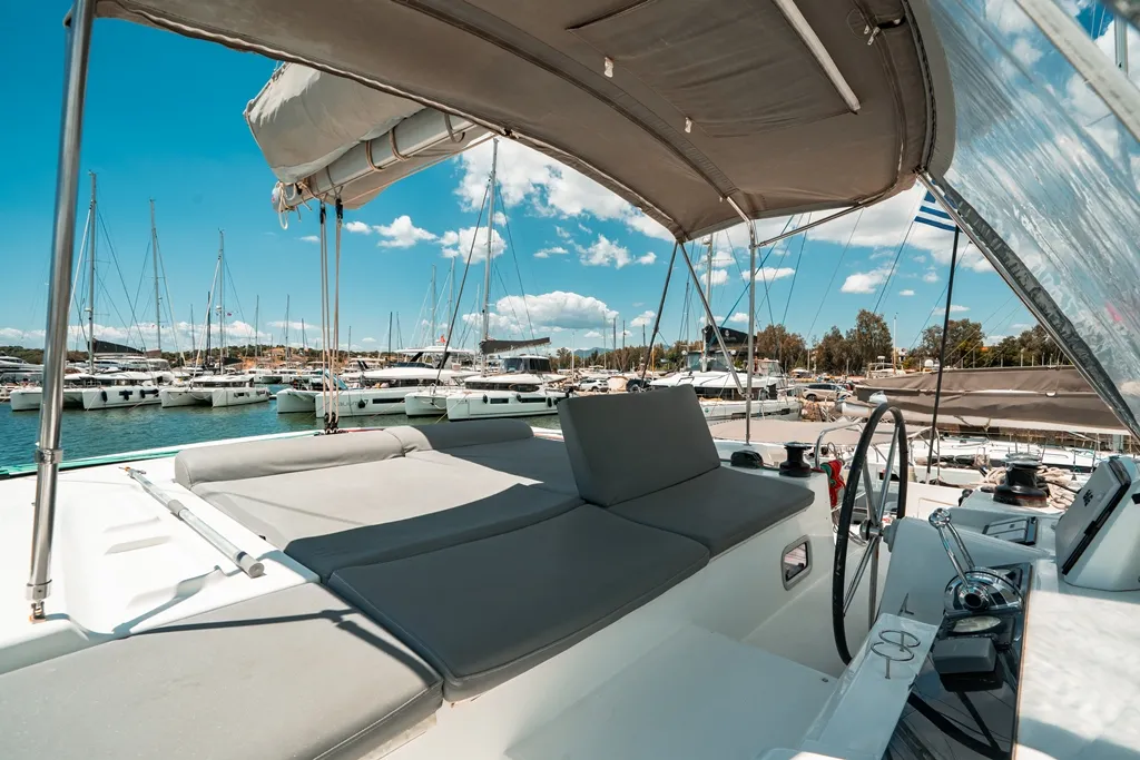 KING VIVI, a Lagoon 46 catamaran at Municipal Unit of Nea Peramos, Greece