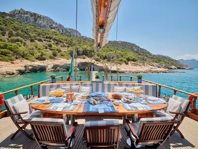 Myra, a Motor sailer sailboat at Athens, Greece