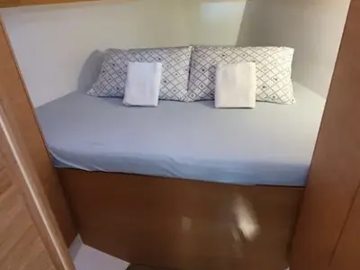 Cabin on Contessa, a Elan E6 sailboat at Punat, Croatia