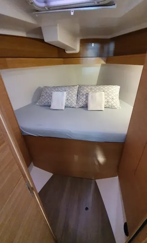 Cabin on Contessa, a Elan E6 sailboat at Punat, Croatia