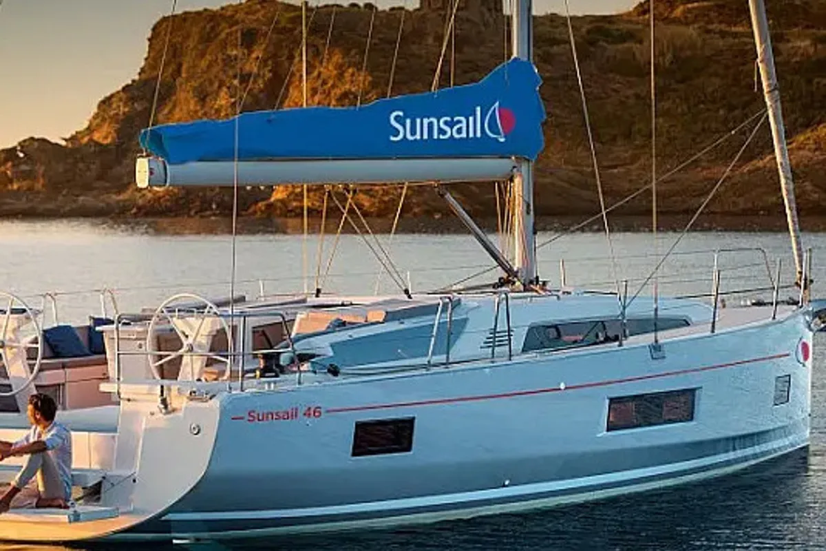 Exterior view of Oceanis 461/3/3 Premium, a Beneteau Oceanis 461 sailboat at Marina, Croatia