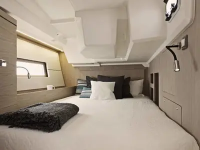 Cabin on Oceanis 461/3/3 Premium, a Beneteau Oceanis 461 sailboat at Marina, Croatia