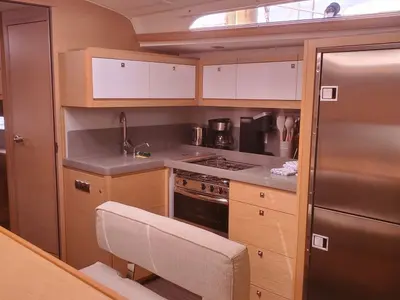 Galley of Salacia, a Dufour 470 sailboat at Charlotte Amalie, United States