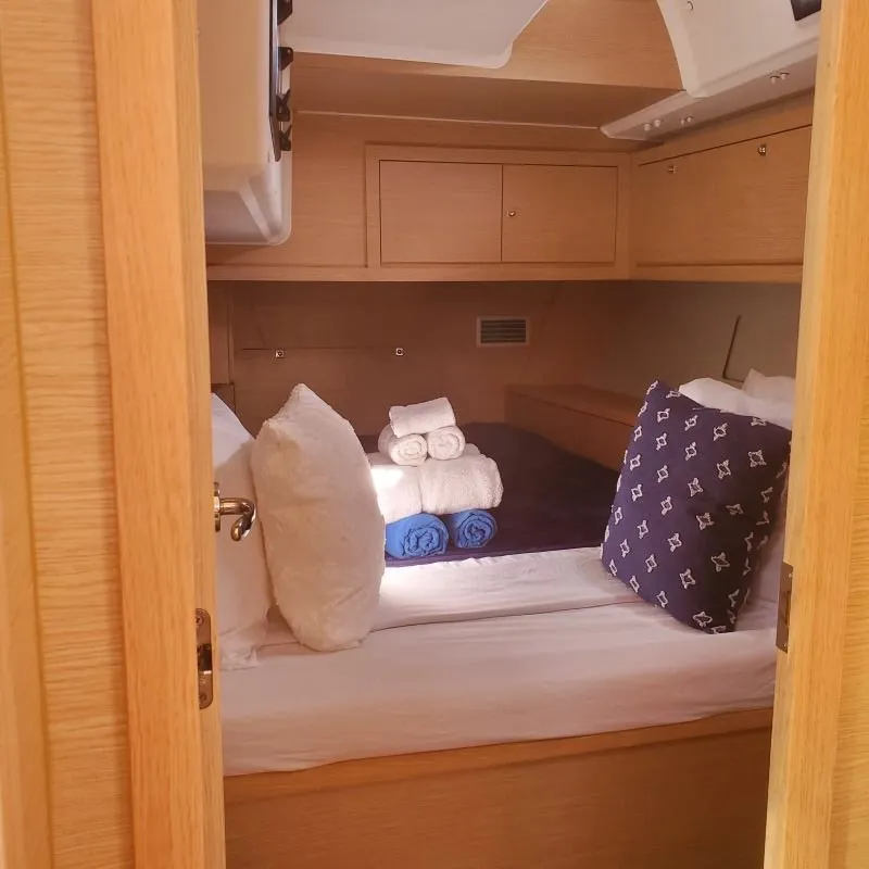Cabin on Salacia, a Dufour 470 sailboat at Charlotte Amalie, United States