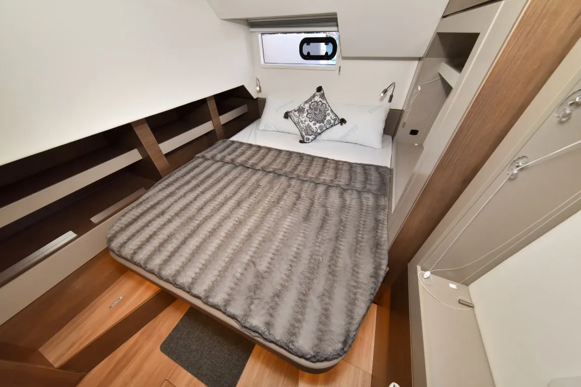 Cabin on Jako 2, a Bali 4.6 catamaran at Zadar, Croatia