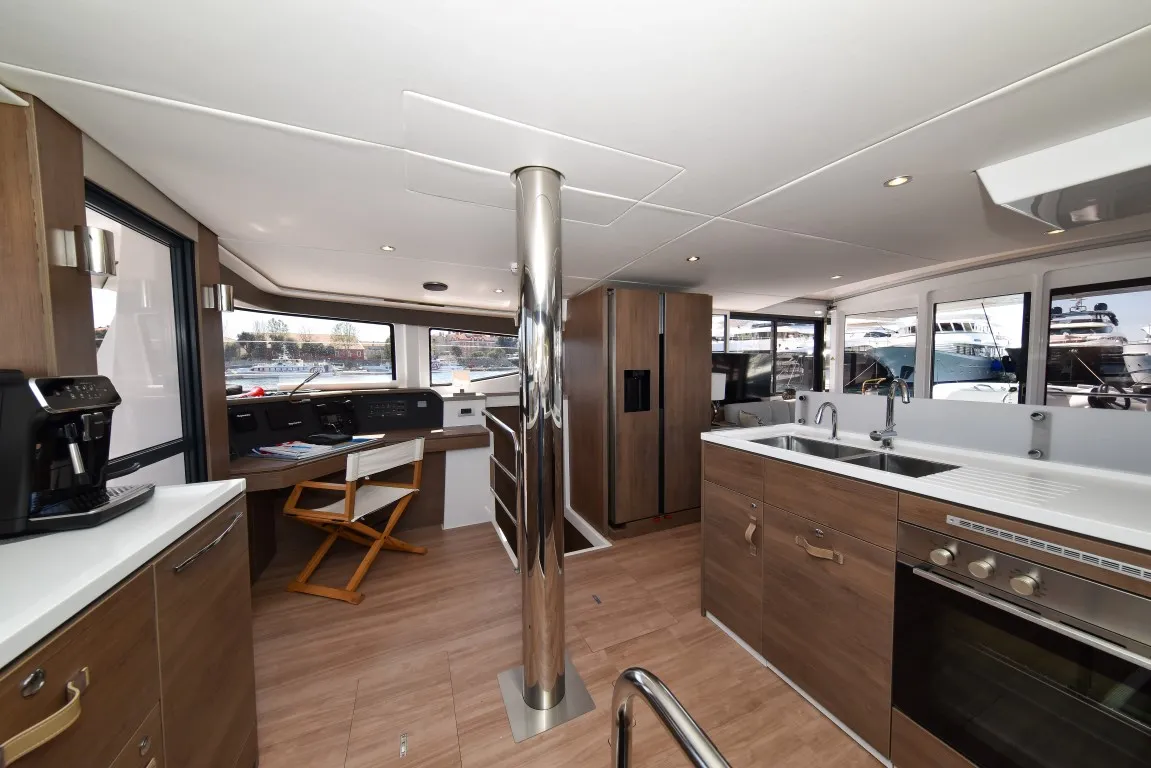 Galley of Jako 2, a Bali 4.6 catamaran at Zadar, Croatia
