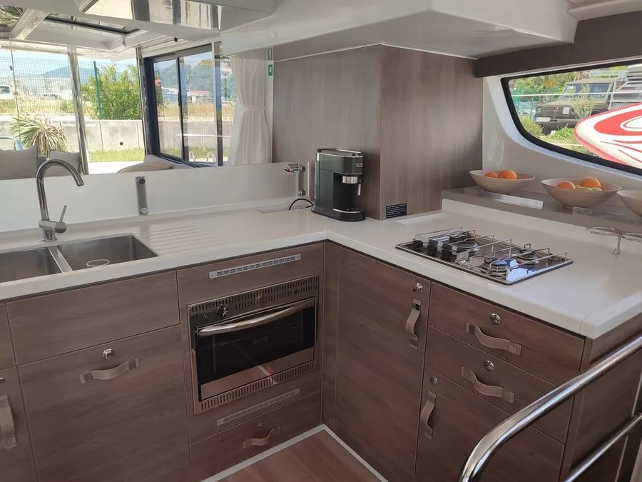 Galley of Jako 2, a Bali 4.6 catamaran at Zadar, Croatia