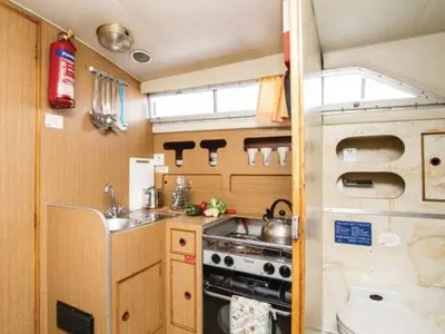 Galley of Cygnet WHS - Budget 1, a Cygnet WHS motorboat at Laggan, United Kingdom