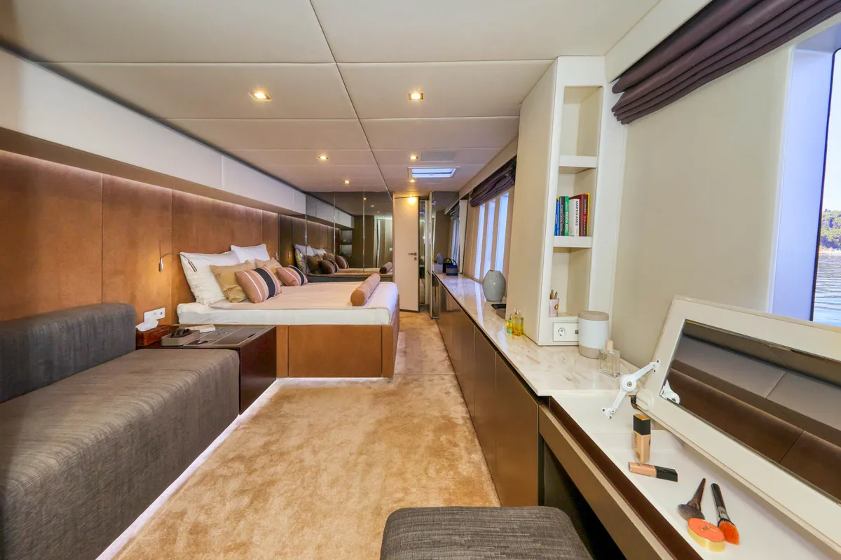 Cabin on Honeybird, a Sunreef 80 catamaran at Šibenik, Croatia