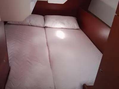 Cabin on Dani, a Beneteau Oceanis 38.1 sailboat at Cannigione, Italy