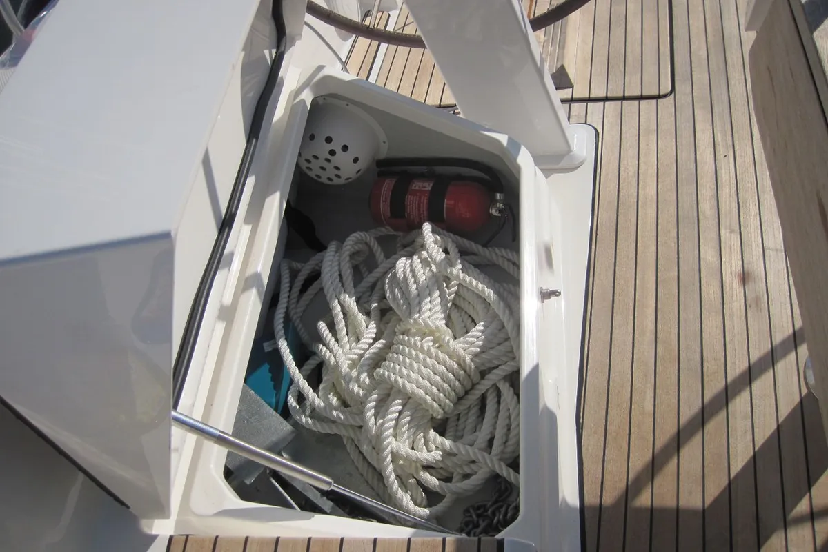 Marina, a Bavaria Cruiser 41 sailboat at Capo d'Orlando, Italy