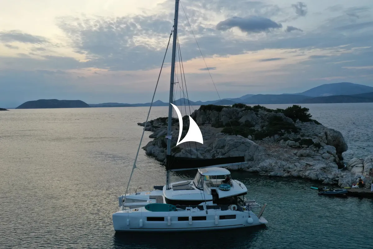 Jewel, a Lagoon 51 catamaran at Athens, Greece