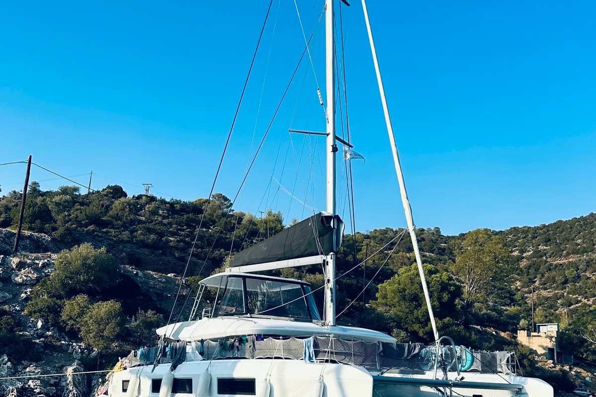 Jewel, a Lagoon 51 catamaran at Athens, Greece