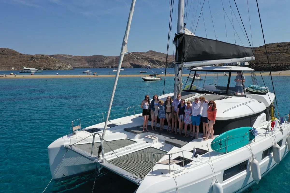 Jewel, a Lagoon 51 catamaran at Athens, Greece