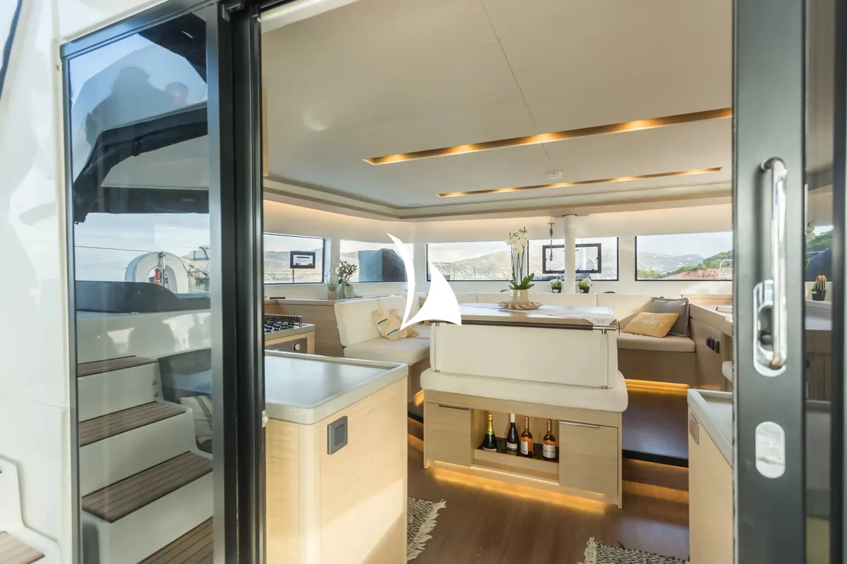 Jewel, a Lagoon 51 catamaran at Athens, Greece