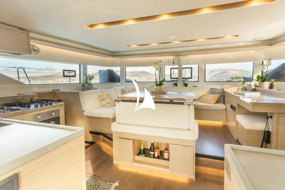 Jewel, a Lagoon 51 catamaran at Athens, Greece