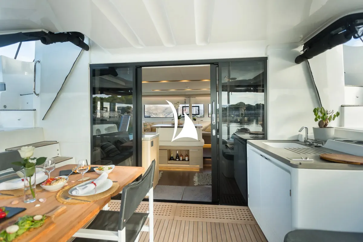 Jewel, a Lagoon 51 catamaran at Athens, Greece