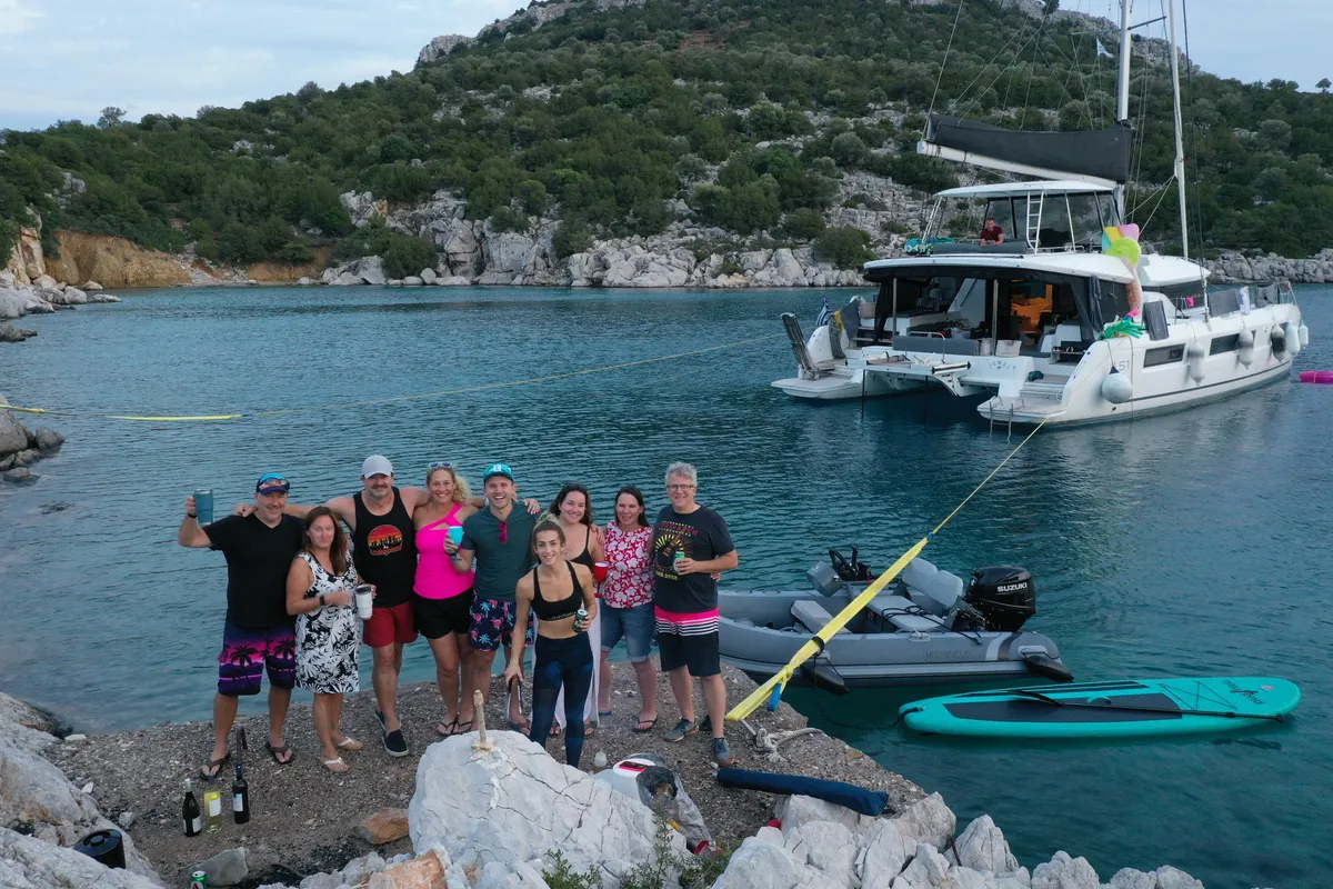 Jewel, a Lagoon 51 catamaran at Athens, Greece