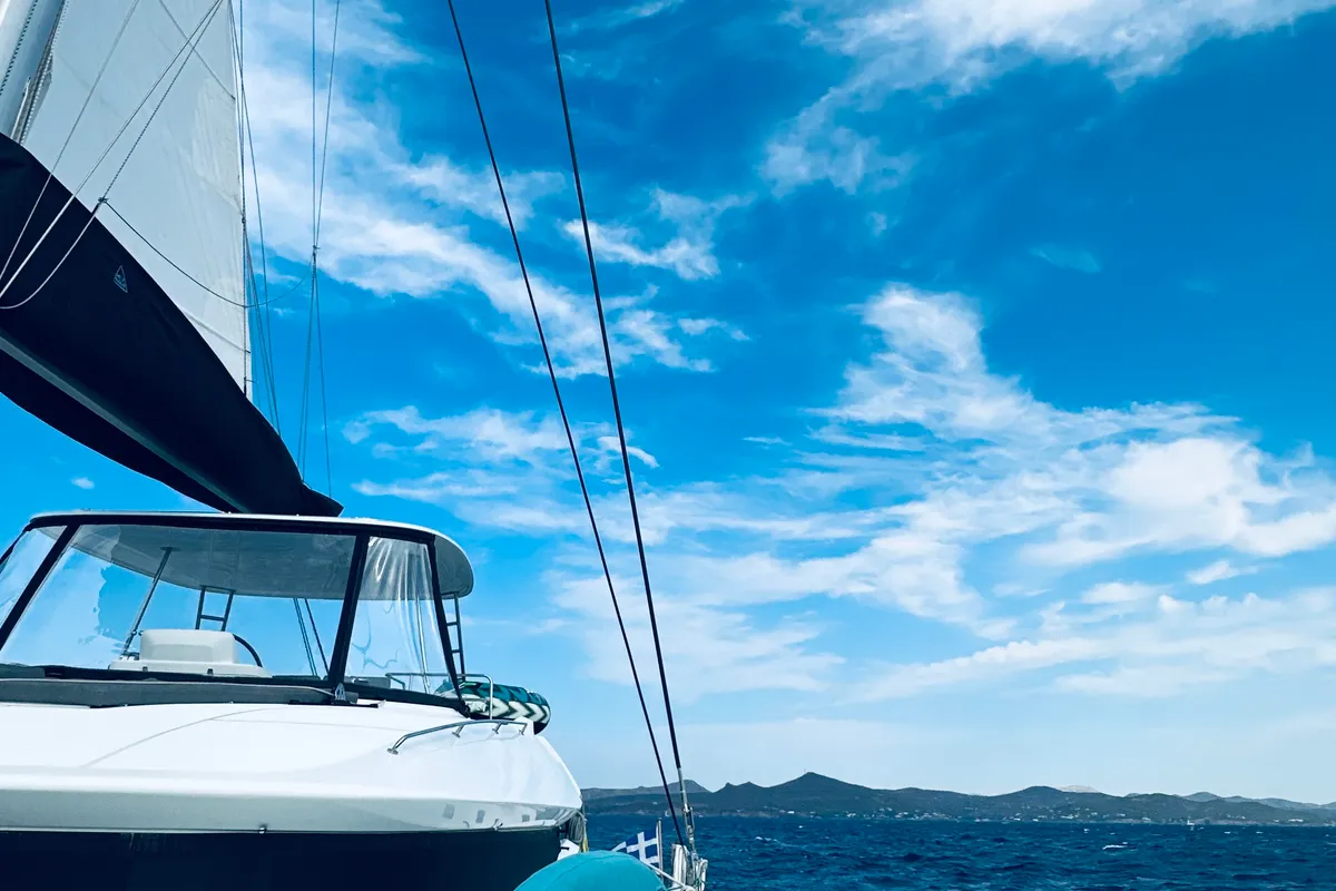 Jewel, a Lagoon 51 catamaran at Athens, Greece
