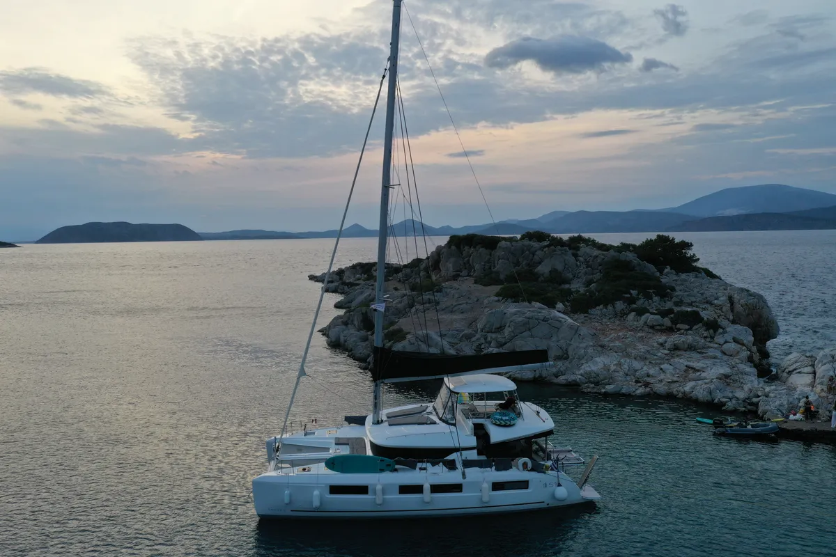 Jewel, a Lagoon 51 catamaran at Athens, Greece