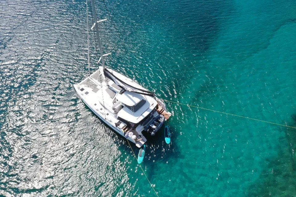 Jewel, a Lagoon 51 catamaran at Athens, Greece