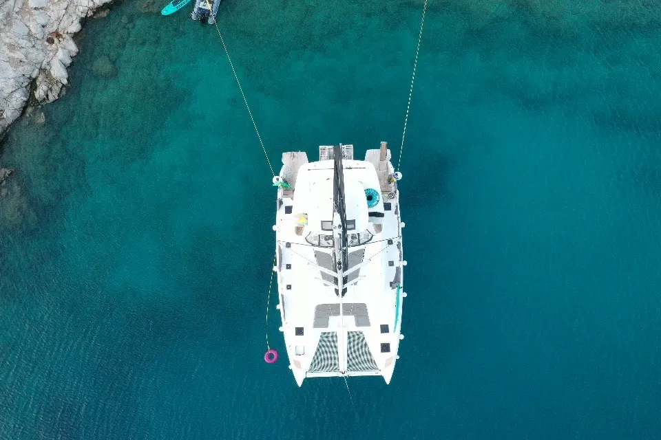 Jewel, a Lagoon 51 catamaran at Athens, Greece