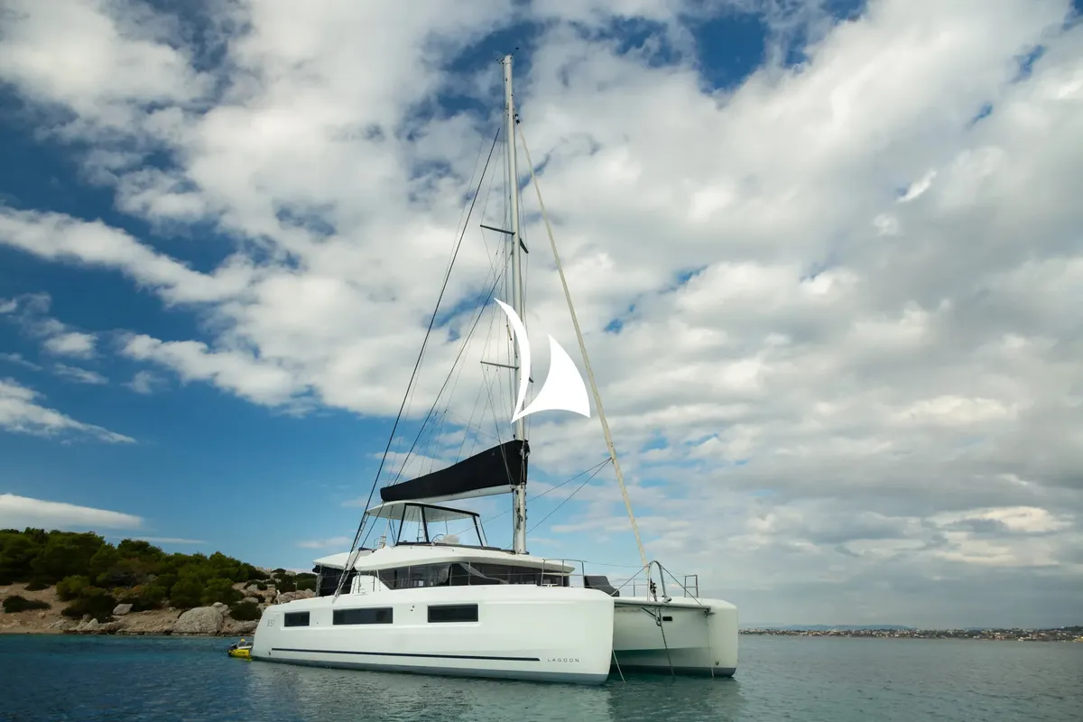 Jewel, a Lagoon 51 catamaran at Athens, Greece