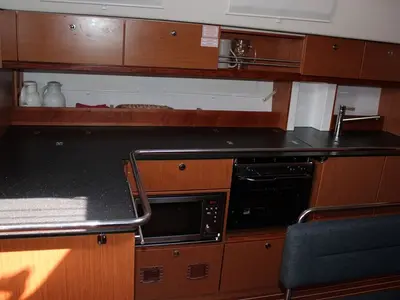 Cabin on Bella Blue, a Bavaria Cruiser 45 sailboat at Općina Vrsar, Croatia