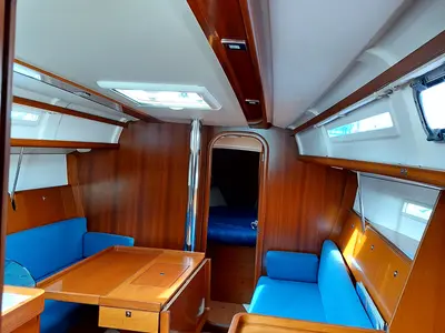 Salon of Phantom, a Dufour 34 sailboat at Yerseke, Netherlands