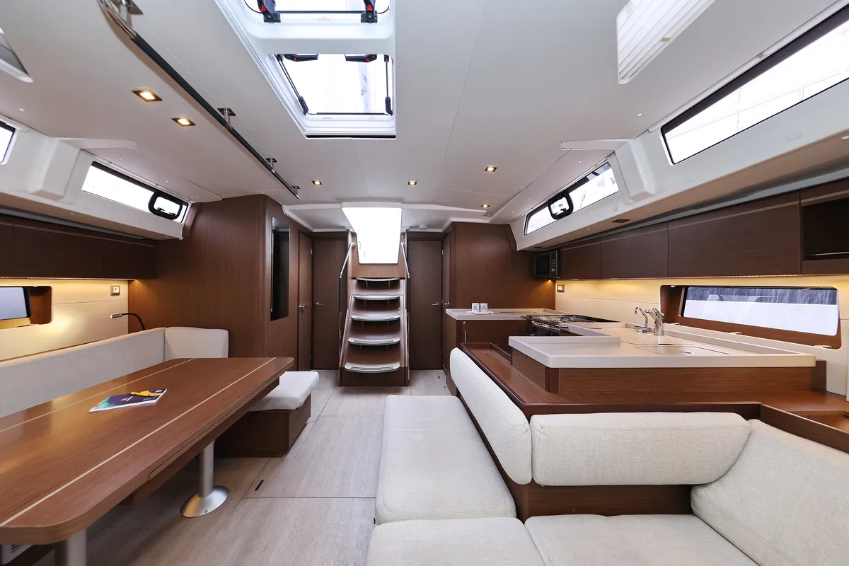 Salon of Seaduction, a Beneteau Oceanis 51.1 sailboat at Grad Trogir, Croatia