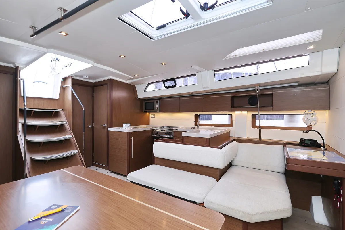 Salon of Seaduction, a Beneteau Oceanis 51.1 sailboat at Grad Trogir, Croatia